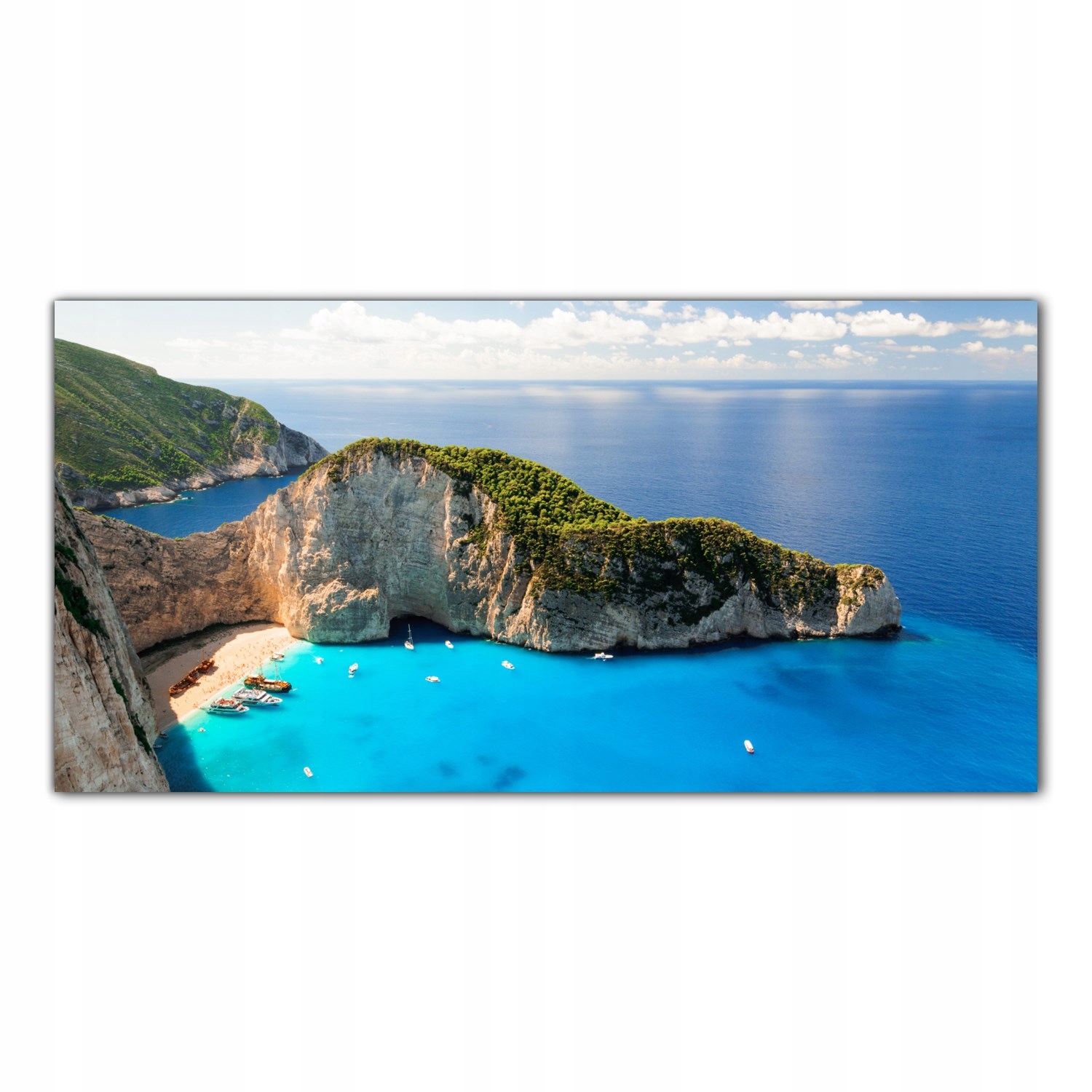 

Hartowany Obraz Szklany Wyspa Grecja Miasto 140x70