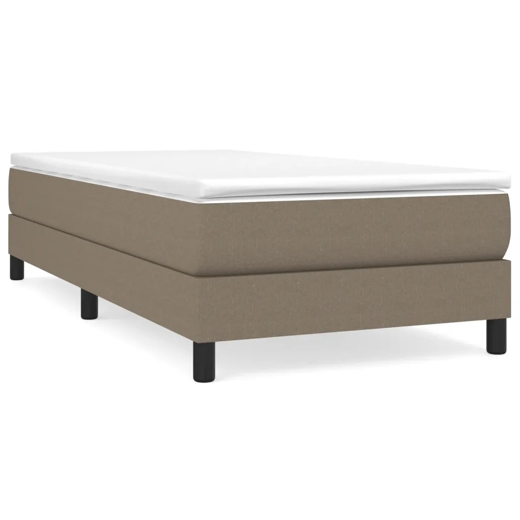 Rám postele taupe 193 x 90 x 25 cm s překližkovými lamelami