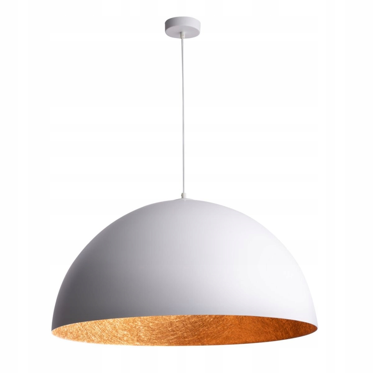 Biela závesná lampa s polkruhovou kupolou Sfera 70 30134 Sigma Lighting