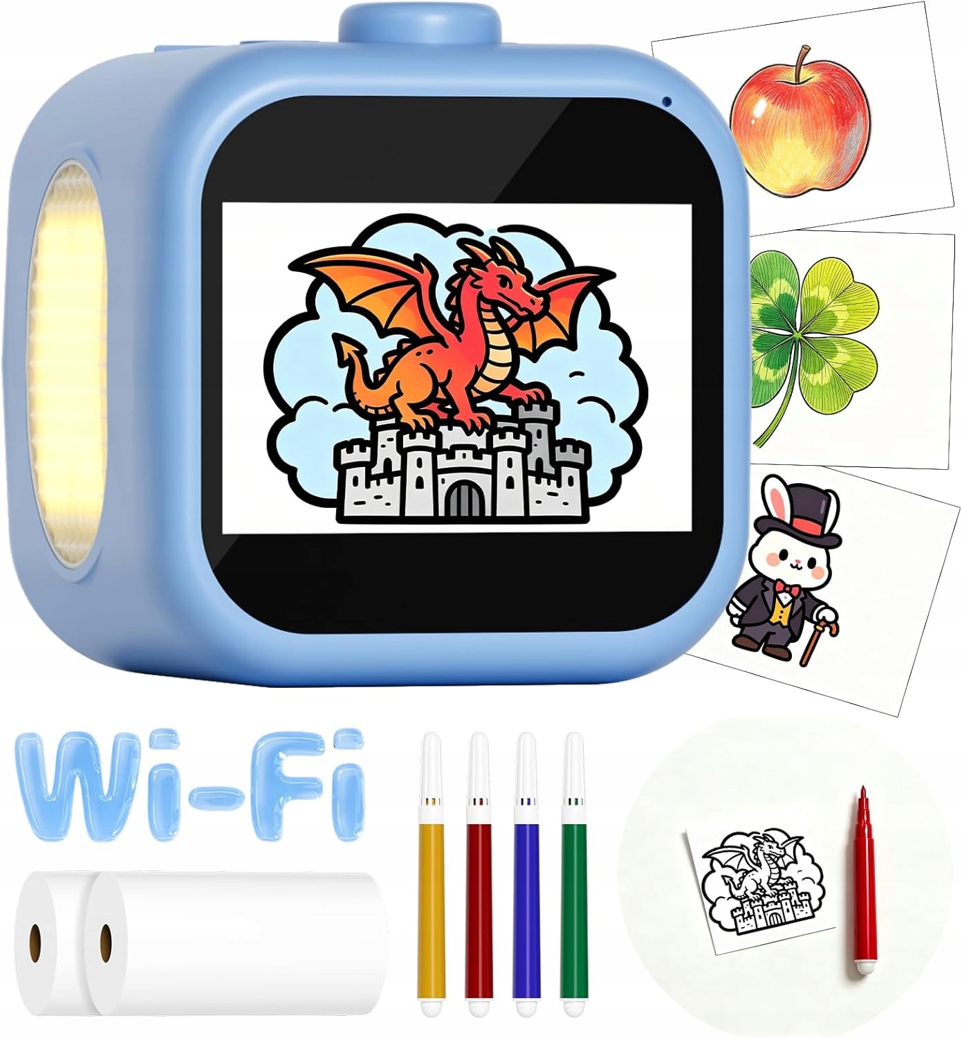 Drukarka Naklejek Głosowych Ai Dla Dzieci Przenośny Bezatramentowy Termiczny Wifi