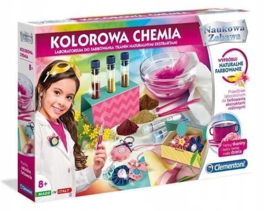 

Kolorowa Chemia zestaw naukowy chemika Clementoni