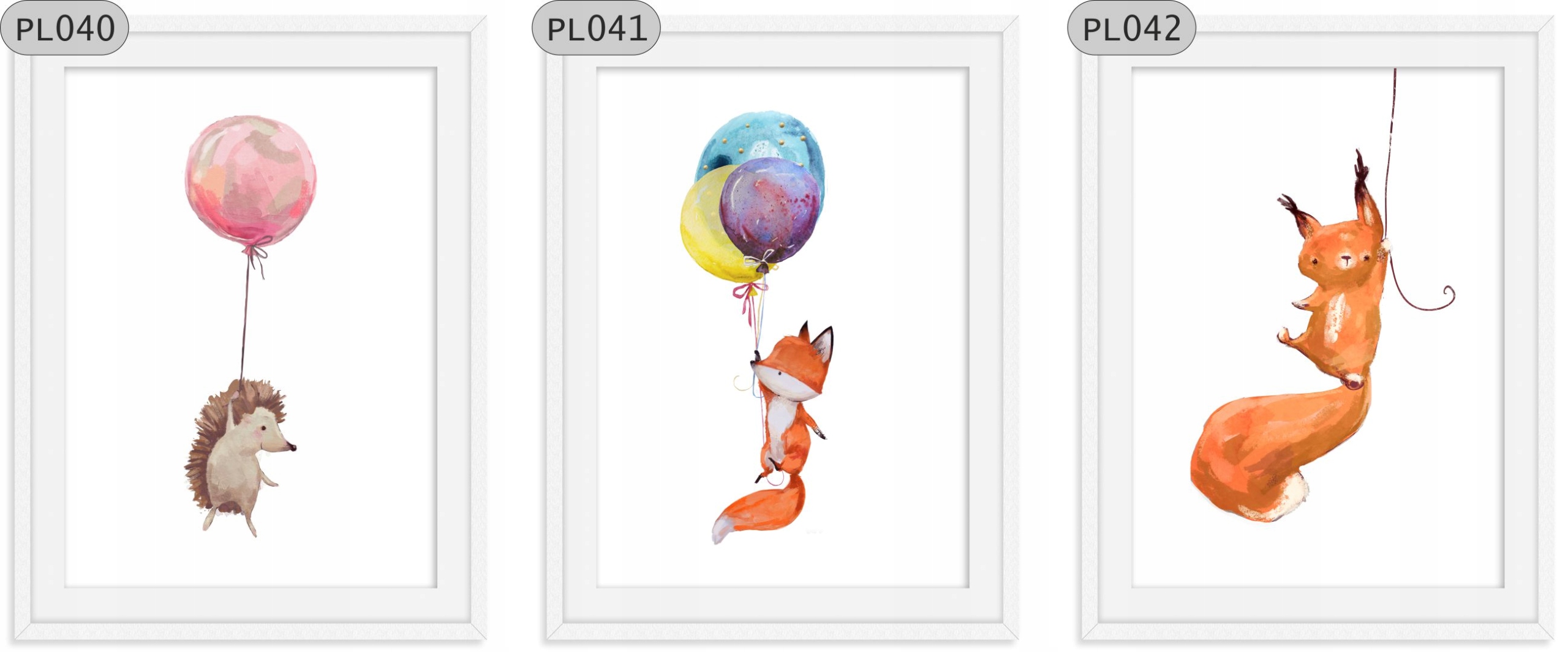 LISEK JEŻYK NAKLEJKI PLAKAT30x40 DO RAMKI A3 Kod producenta Cre8wall