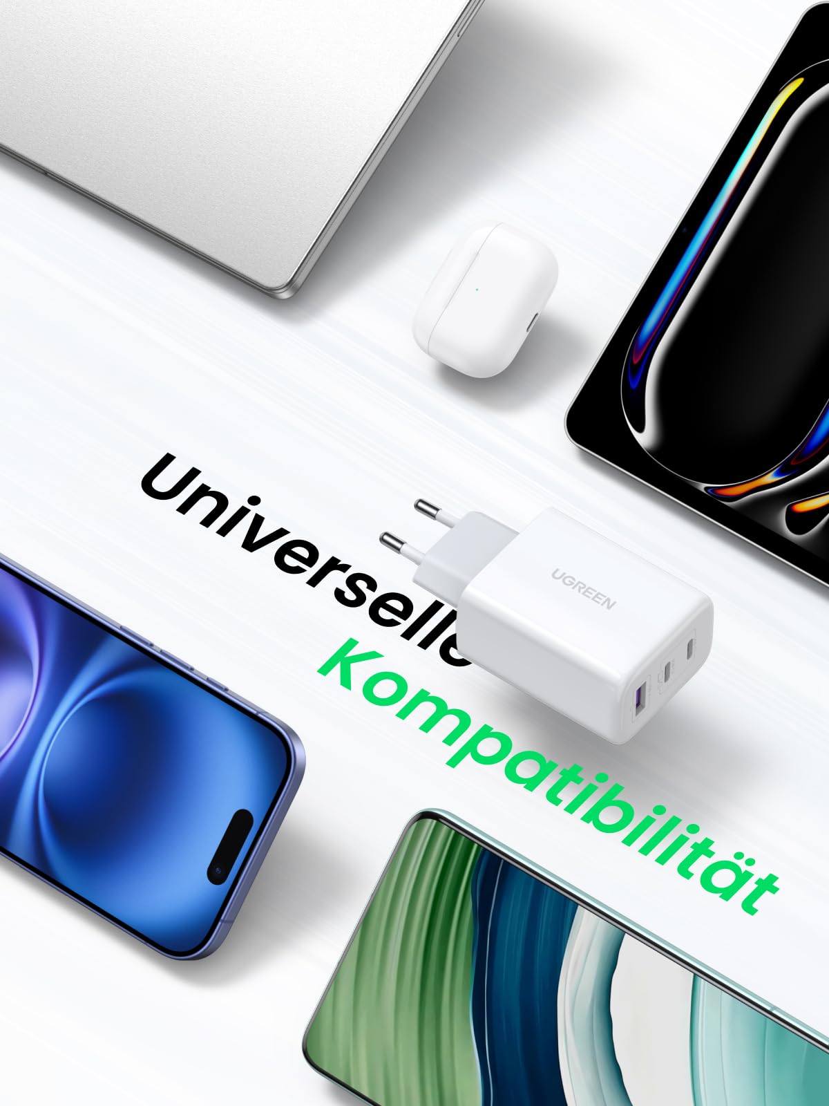 UGREEN Ładowarka USB C, 65 W, 3 porty USB-C, zasilacz PPS — miniatura 6