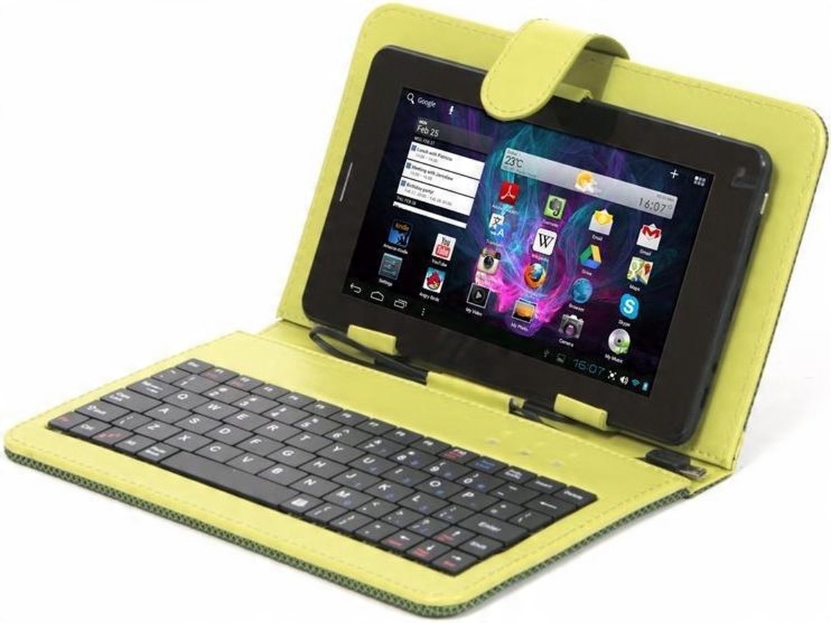 

Etui do tabletu 7'' z klawiatura micro-USB zielone