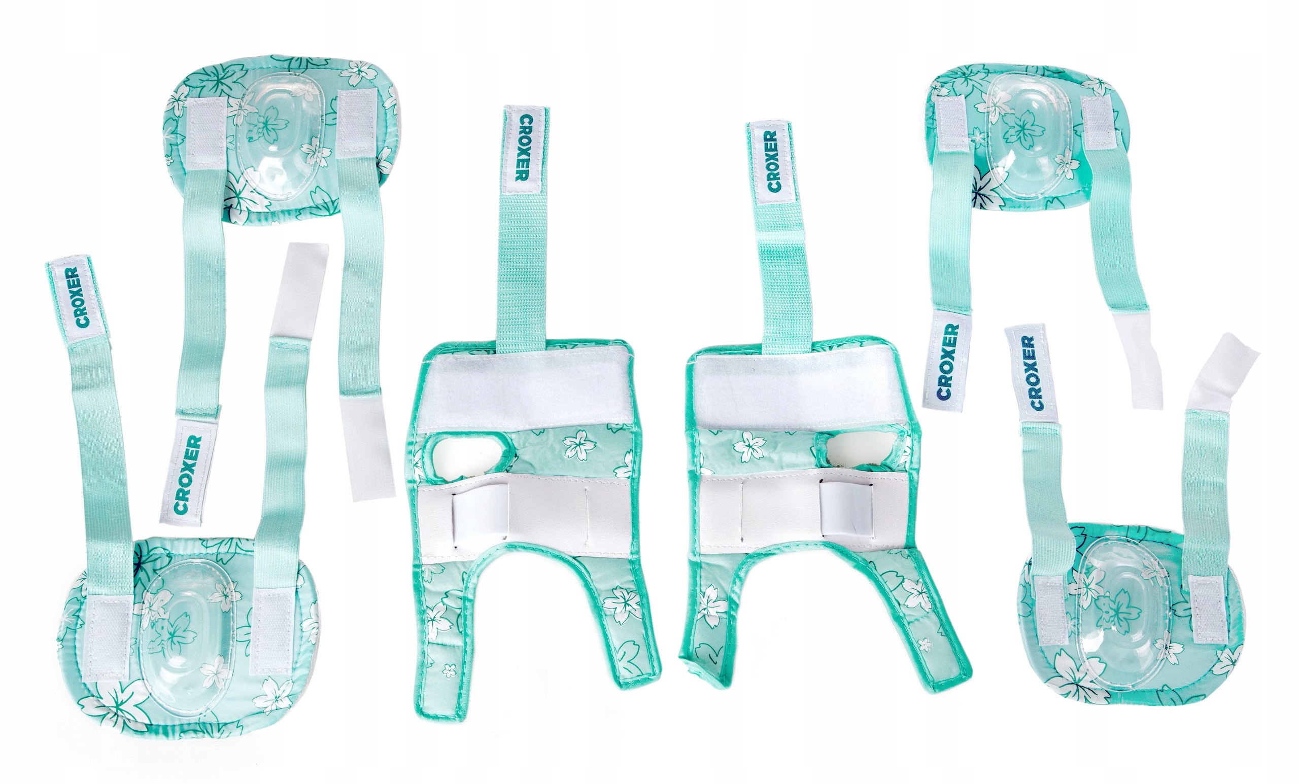 Zestaw miętowy CROXER Ochraniacze Fibre S + Kask Silky S Kod producenta 641664