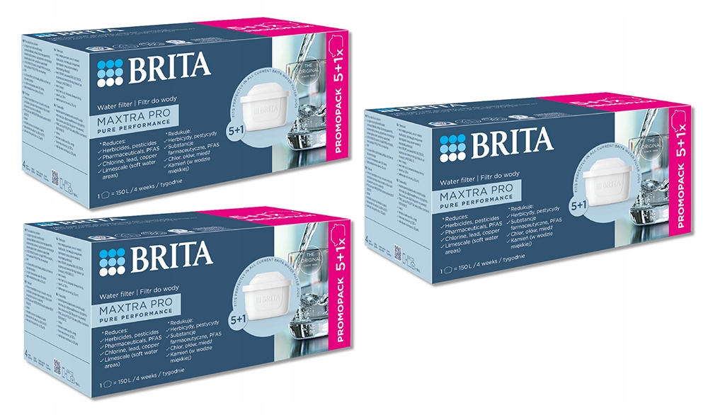 Filtr wody wkład do dzbanka Brita Maxtra+ Pure Performance 3x 5+1 Box