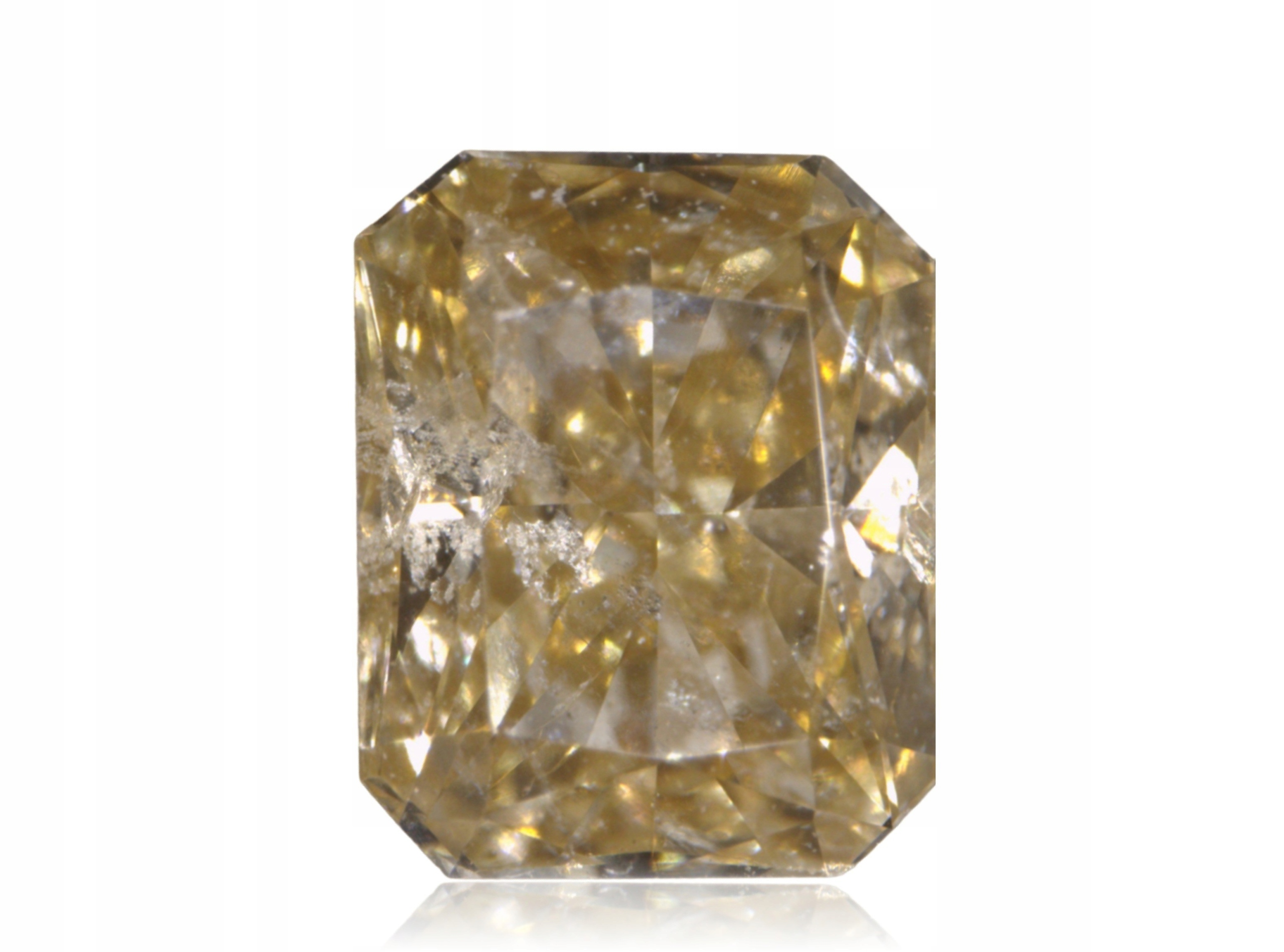 Přírodní Diamant 0.23ct Žlutý Radiant I1 eCertifikát Wbd