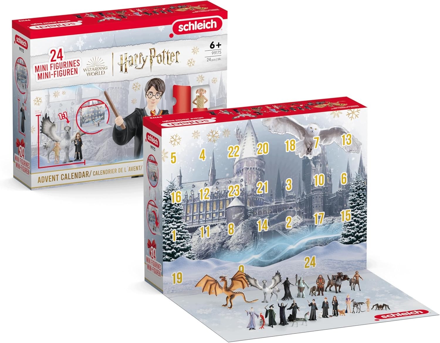 Адвент-календарь Schleich Harry Potter 2025, 24 фигурки, расписанные вручную