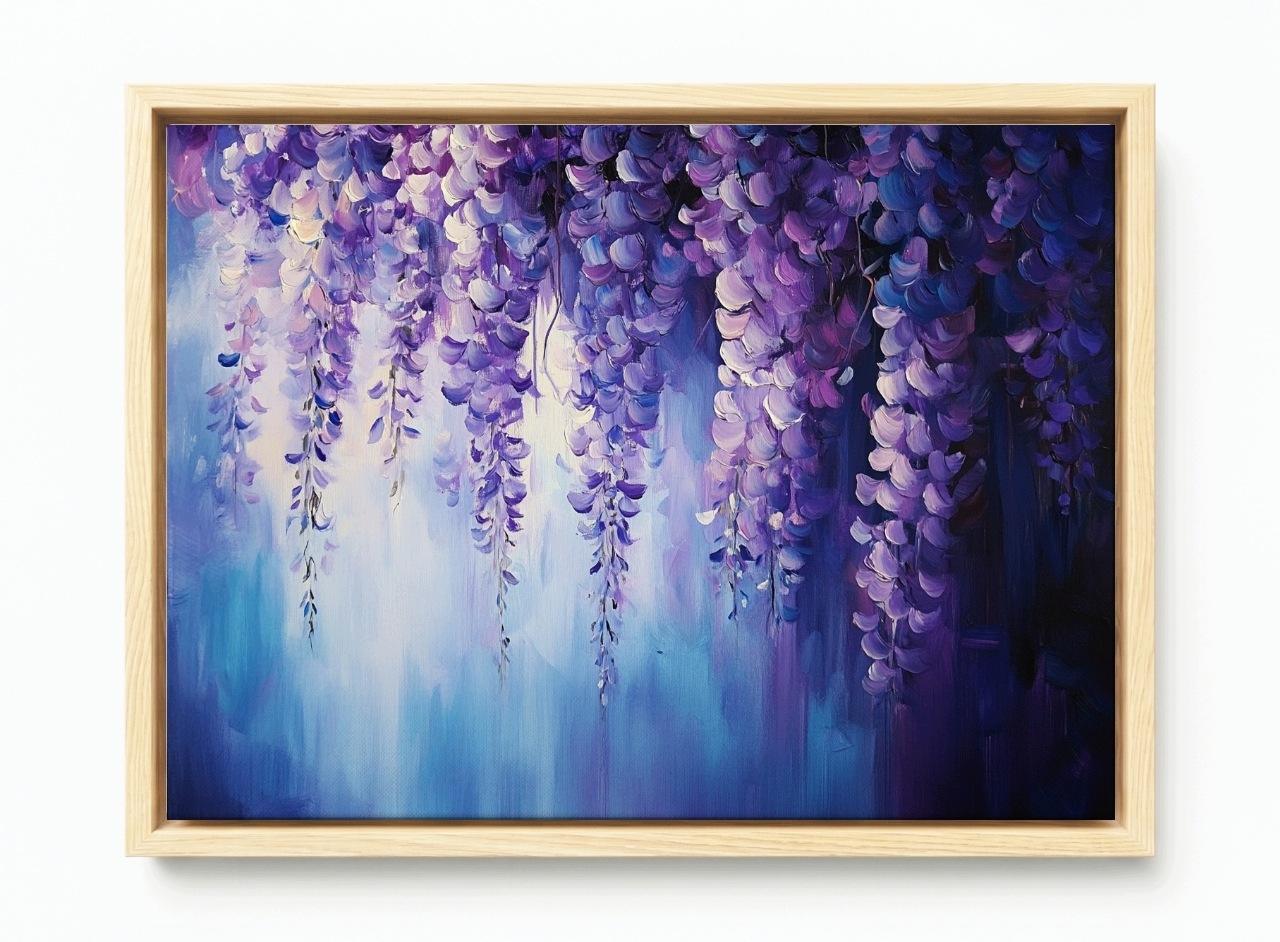Obraz Rám Americký Box Příroda Květiny Wisteria Glicynia 60x40