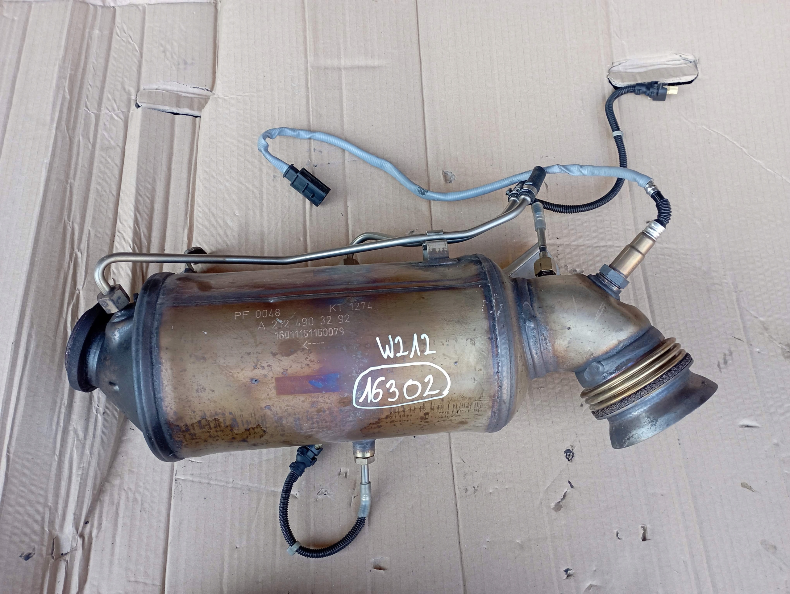 MERCEDES W212 KATALIZATOR FILTR CZĄSTEK STAŁYCH DPF A2124903292