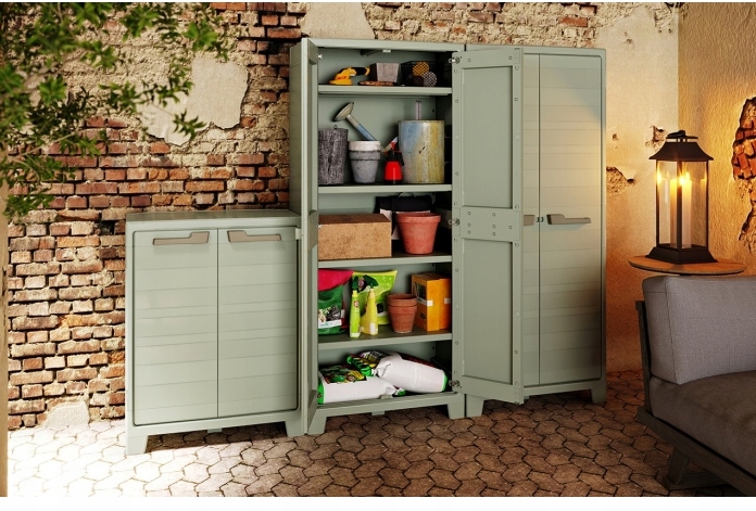 SZAFA GOSPODARCZA OGRODOWA NARZĘDZIOWA Z PÓŁKAMI Marka Keter