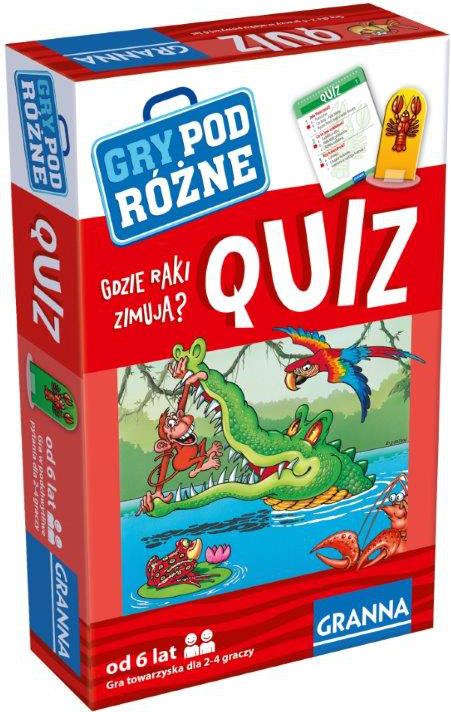 GRANNA Gra QUIZ Gdzie raki zimują |wersja podróżna