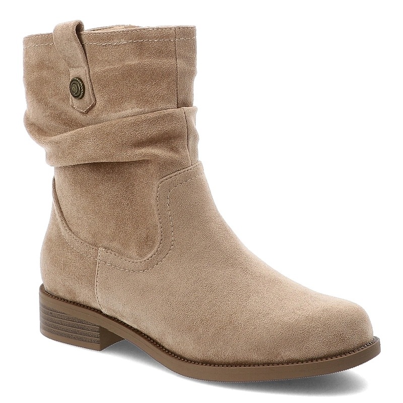 Dámské kotníkové boty S.Barski, béžové, HY62-8102 Beige