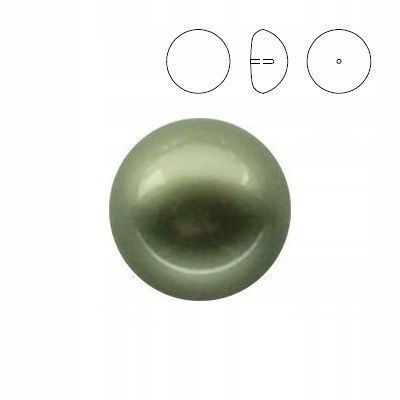 5817 MM 6 Swarovski Cabochon Powder Green Pearl
