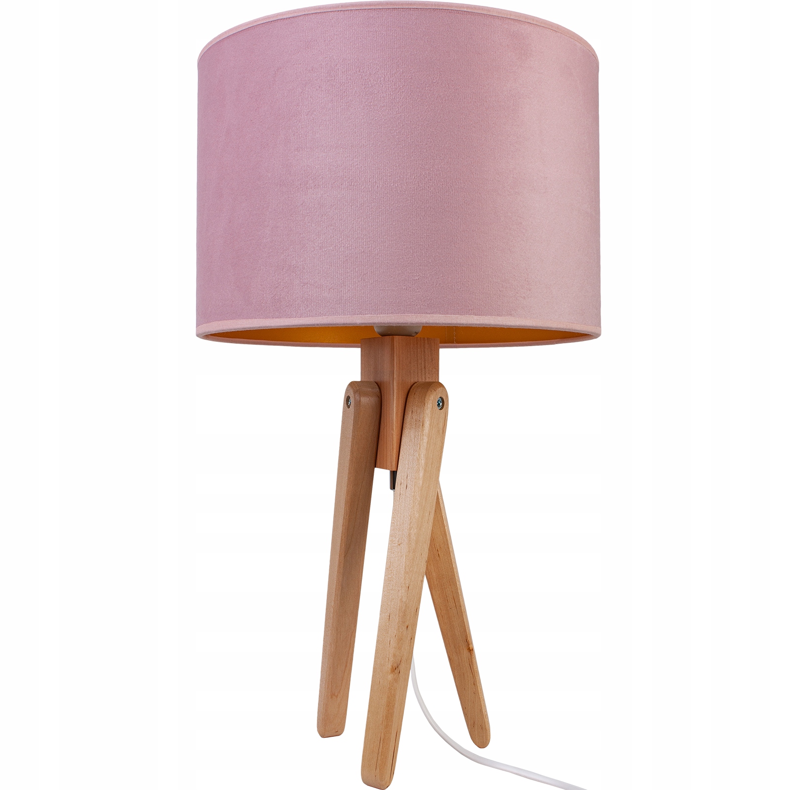 LAMPA NOCNA TRÓJNÓG PUDROWY RÓŻ LAMPA NA KOMODĘ EAN (GTIN) 5902041383850