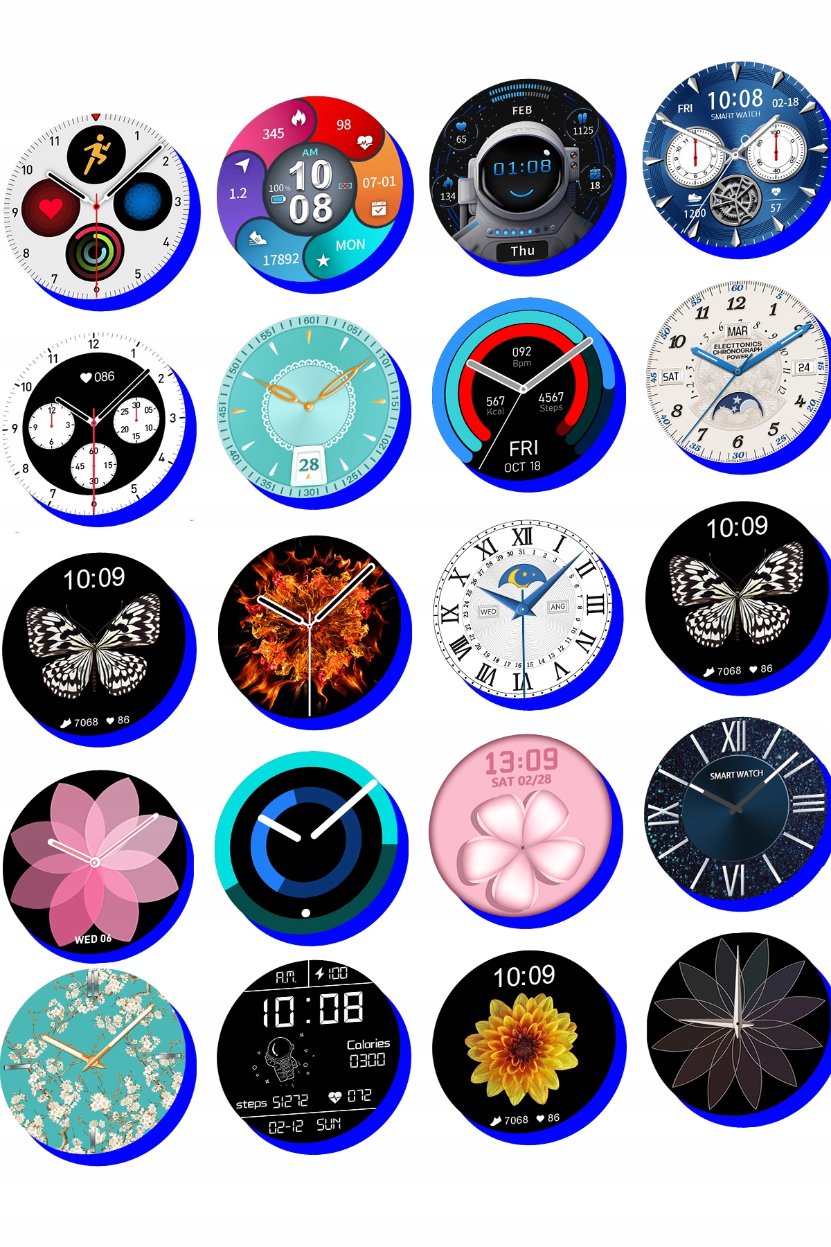 SMARTWATCH ZEGAREK DAMSKI ROZMOWY SMS FB MENU PL + ŁADOWARKA 1A GW330 Rodzaj smartwatch