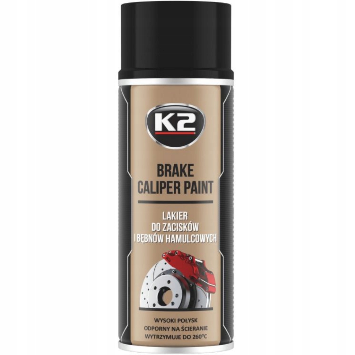 

K2 Lakier do Zacisków i Bębnów Czarny 400ml