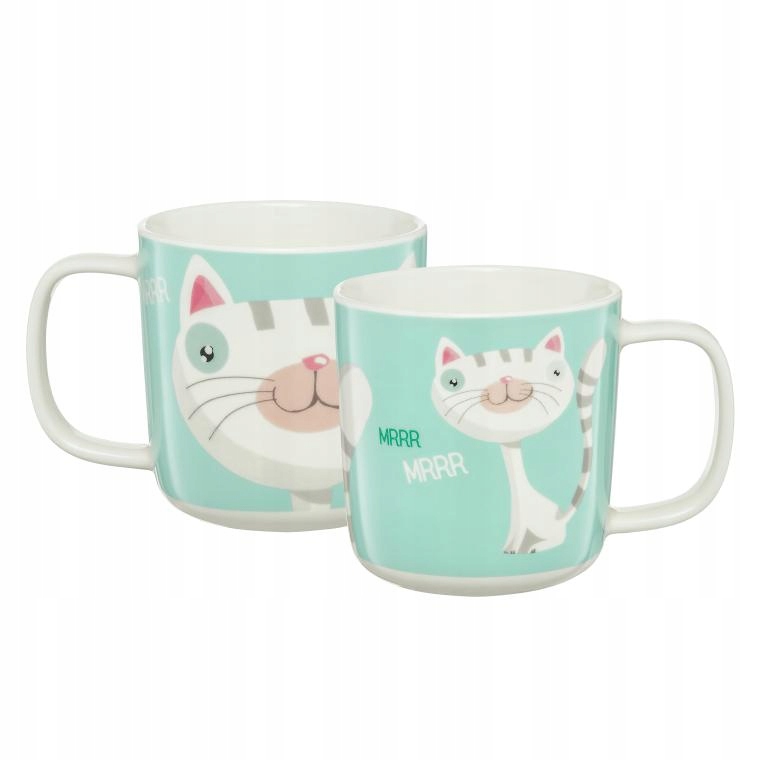 

Kubek porcelanowy Ambition 370ml Kot Biały