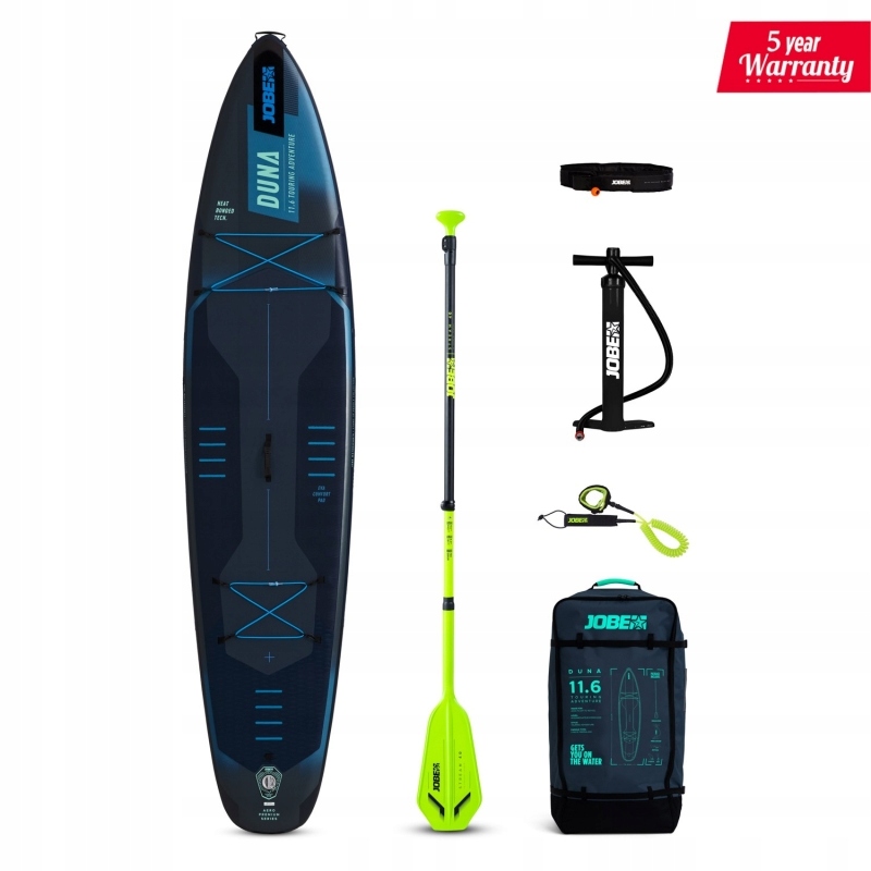 Touring Deska Sup Jobe Duna 11.6 350CM pompka wiosło leash/ Gw. 5l