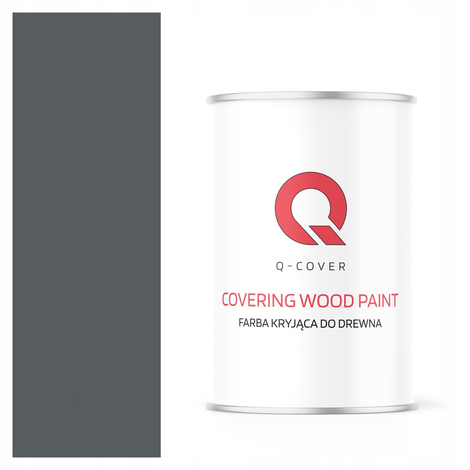 Farba Do Drewna Kryjąca Drzwi Renowacji Ral 7012 Szary Bazaltowy Satyna 1L