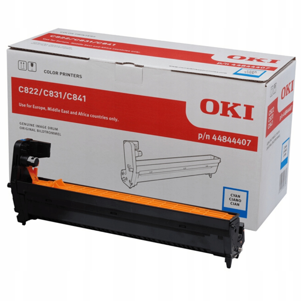 Toner Oki 44844407 niebieski (cyan)