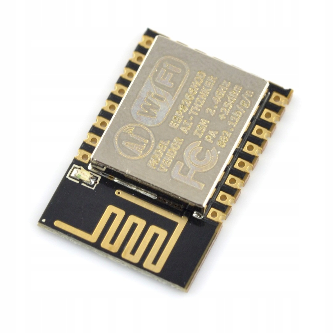 

Moduł WiFi ESP-12E ESP8266 Black 11 Gpio, Adc, Pcb