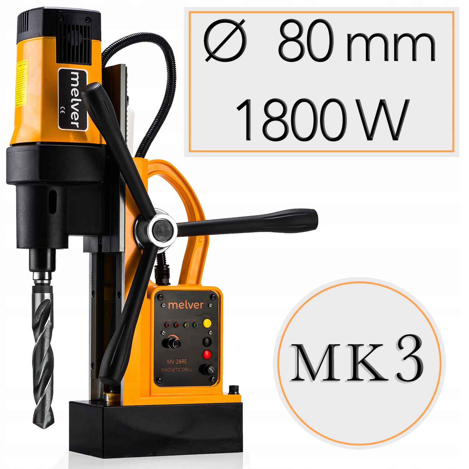 Wiertarka Magnetyczna MELVER Magnesówka FI 80 MK 3 Kod producenta MV-28RE