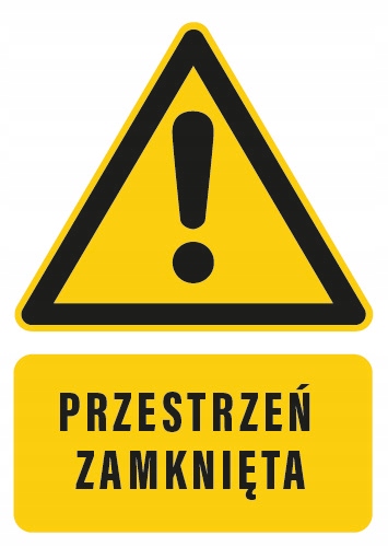 

Tabliczka Przestrzeń Zamknięta 10,5x14,8