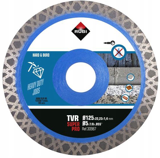 

Tarcza Diamentowa Rubi Tvr 125mm Turbo Viper 30987