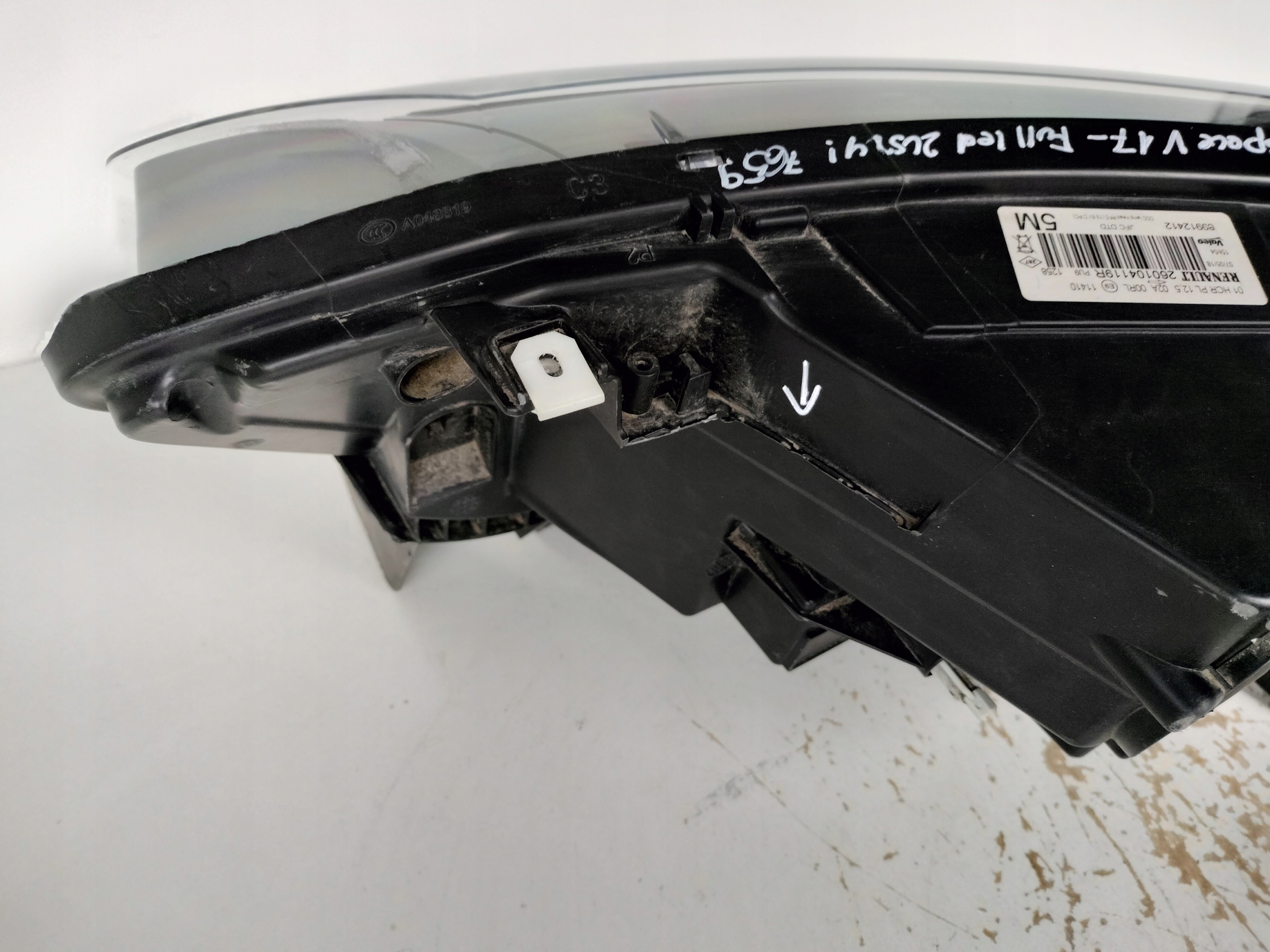 light right REFLEKTOR RENAULT ESPACE V 17- FULL LED