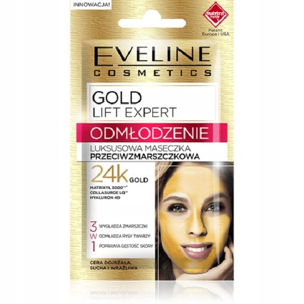 

Eveline Gold Lift Expert odmładzająca maseczka