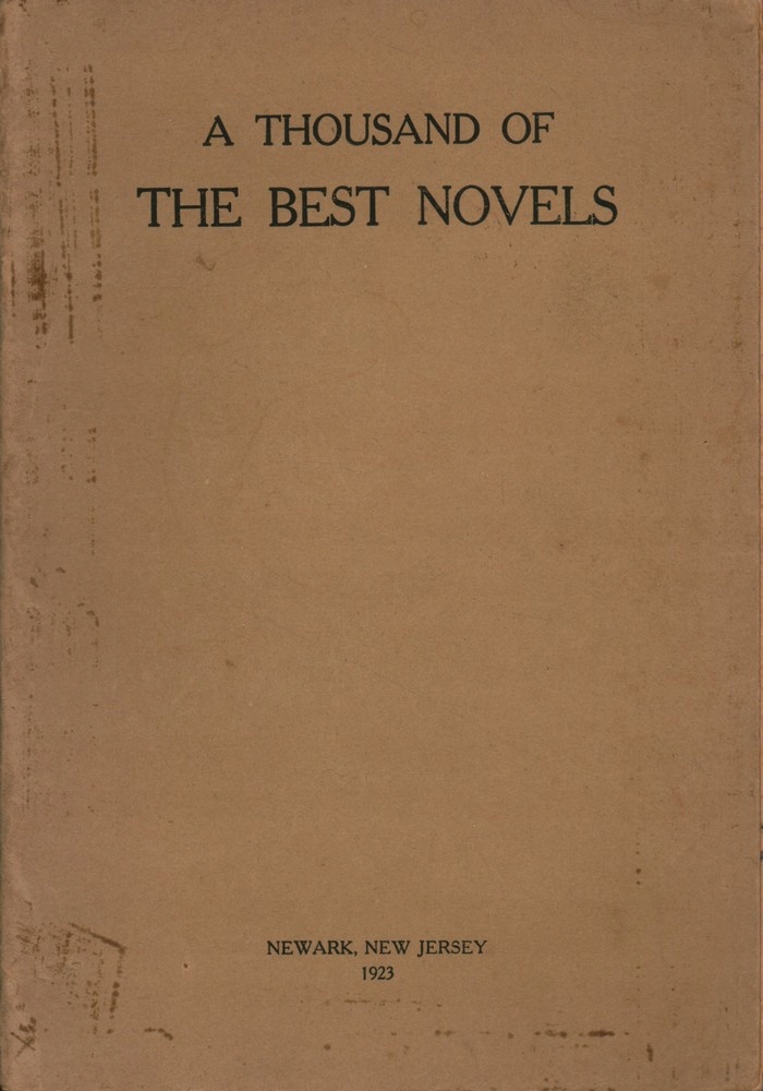 A THOUSAND OF THE BEST NOVELS - 1923