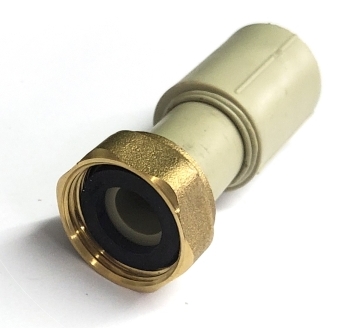 PÓŁŚRUBUNEK PP 20 MM / 1/2" GW DWUZŁĄCZKA SKRĘCANA Z USZCZELKĄ