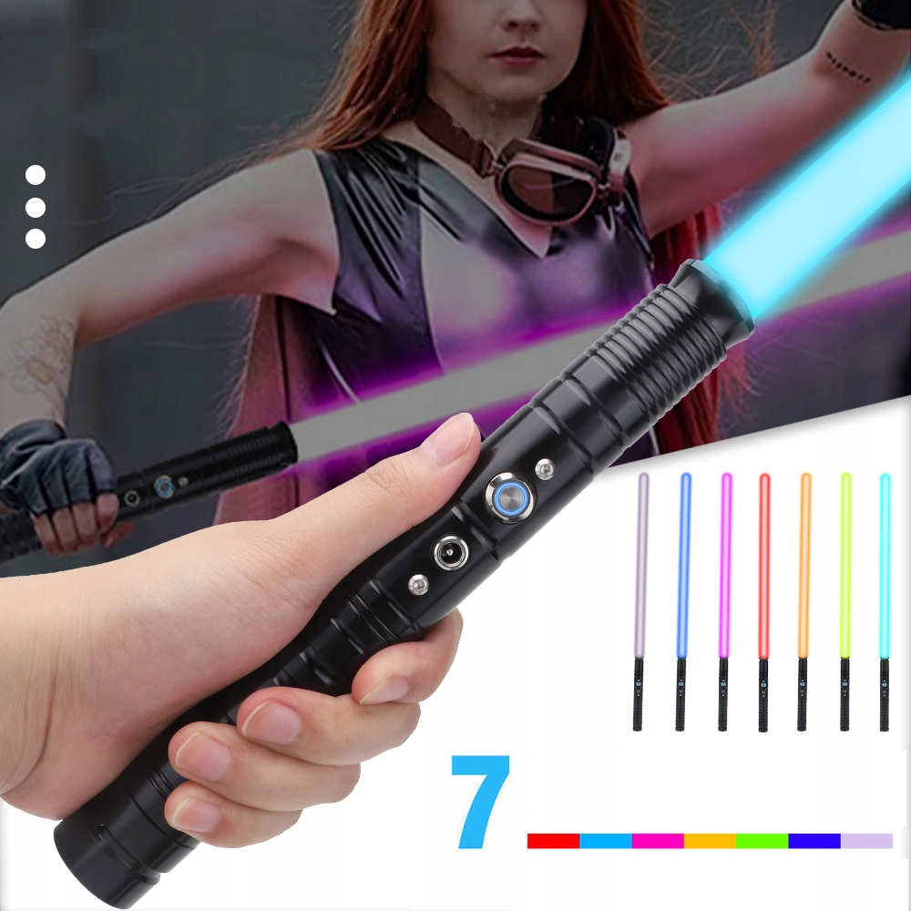 MIECZ ŚWIETLNY LASER ŚWIECĄCY Z DŹWIĘK premium RGB Wiek dziecka 3 lata +