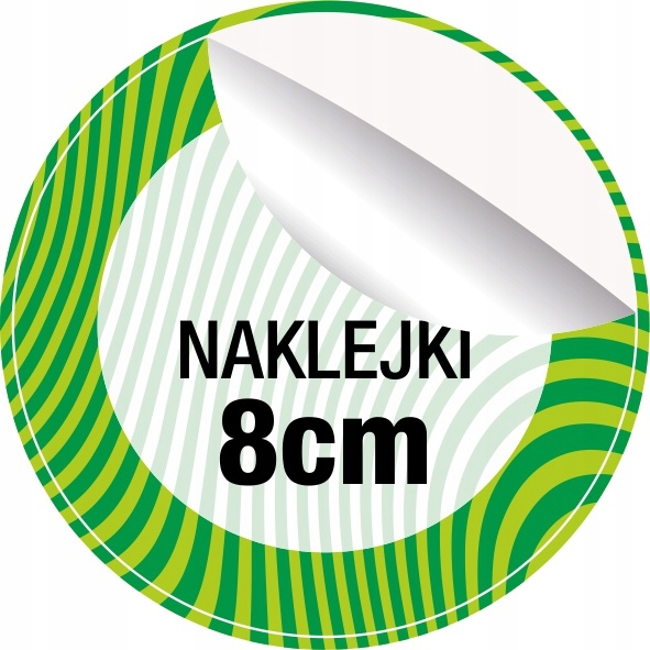 

Naklejki Etykiety z własnym Logo okrągłe 8cm