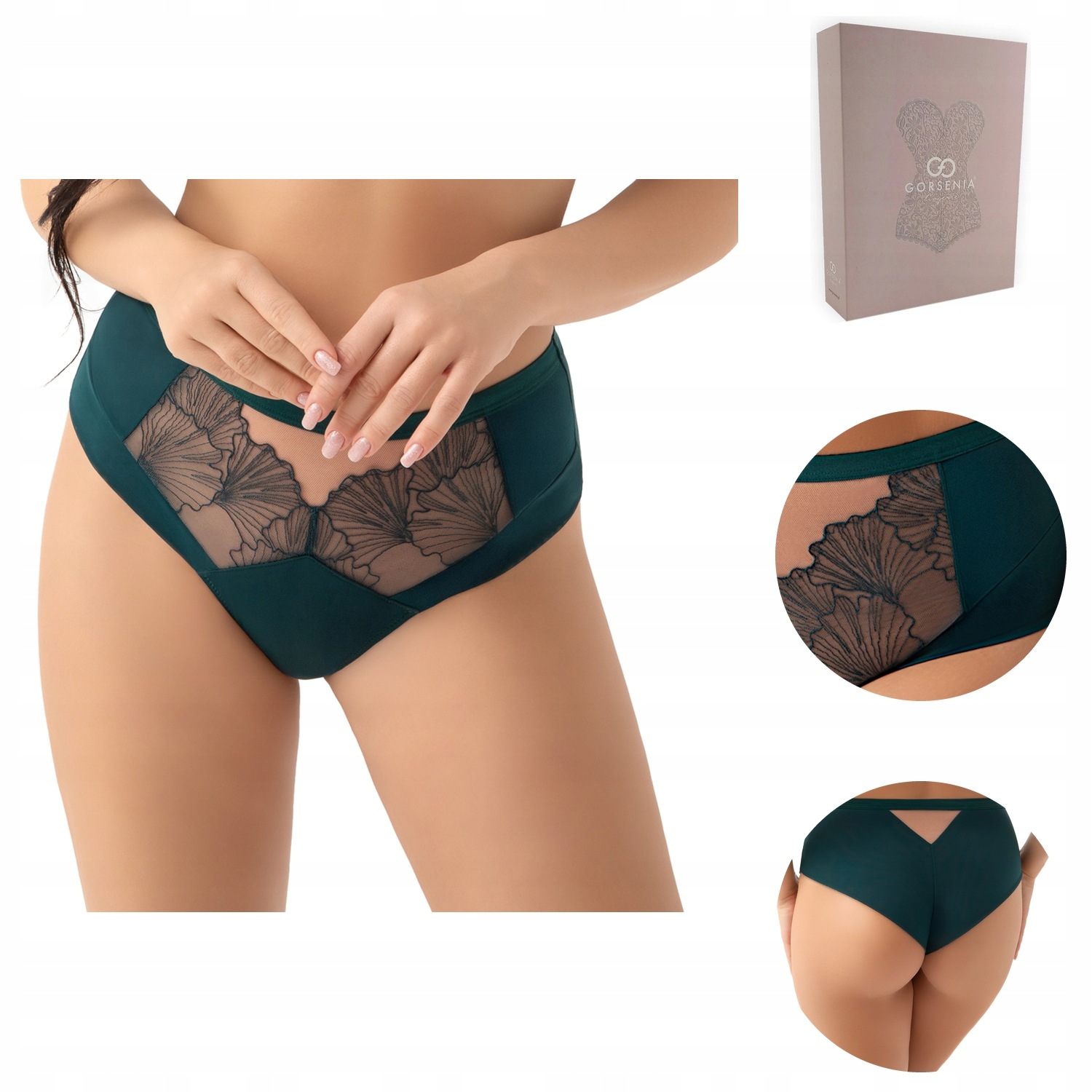 Brazilské Kalhotky Gorsenia Aisha 034 zelené XL