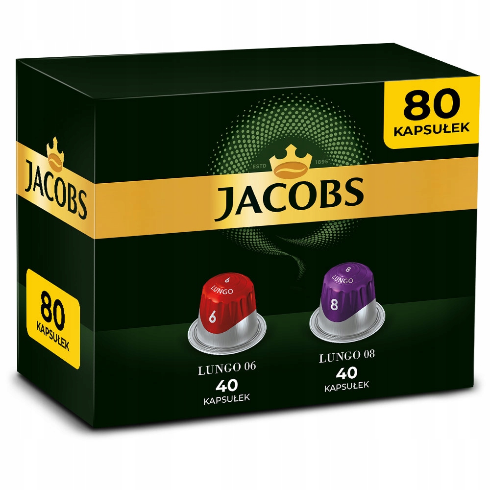 Kapsułki do Nespresso Jacobs lungo zestaw 80 szt.