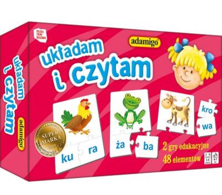Układam I Czytam Puzzle edukacyjne