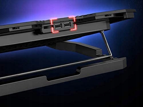 MOCNA PODSTAWKA PODKŁADKA CHŁODZĄCA POD LAPTOPA Z WYŚWIETLACZEM LED 9-17" Kod producenta PODKŁADKA POD LAPTOP