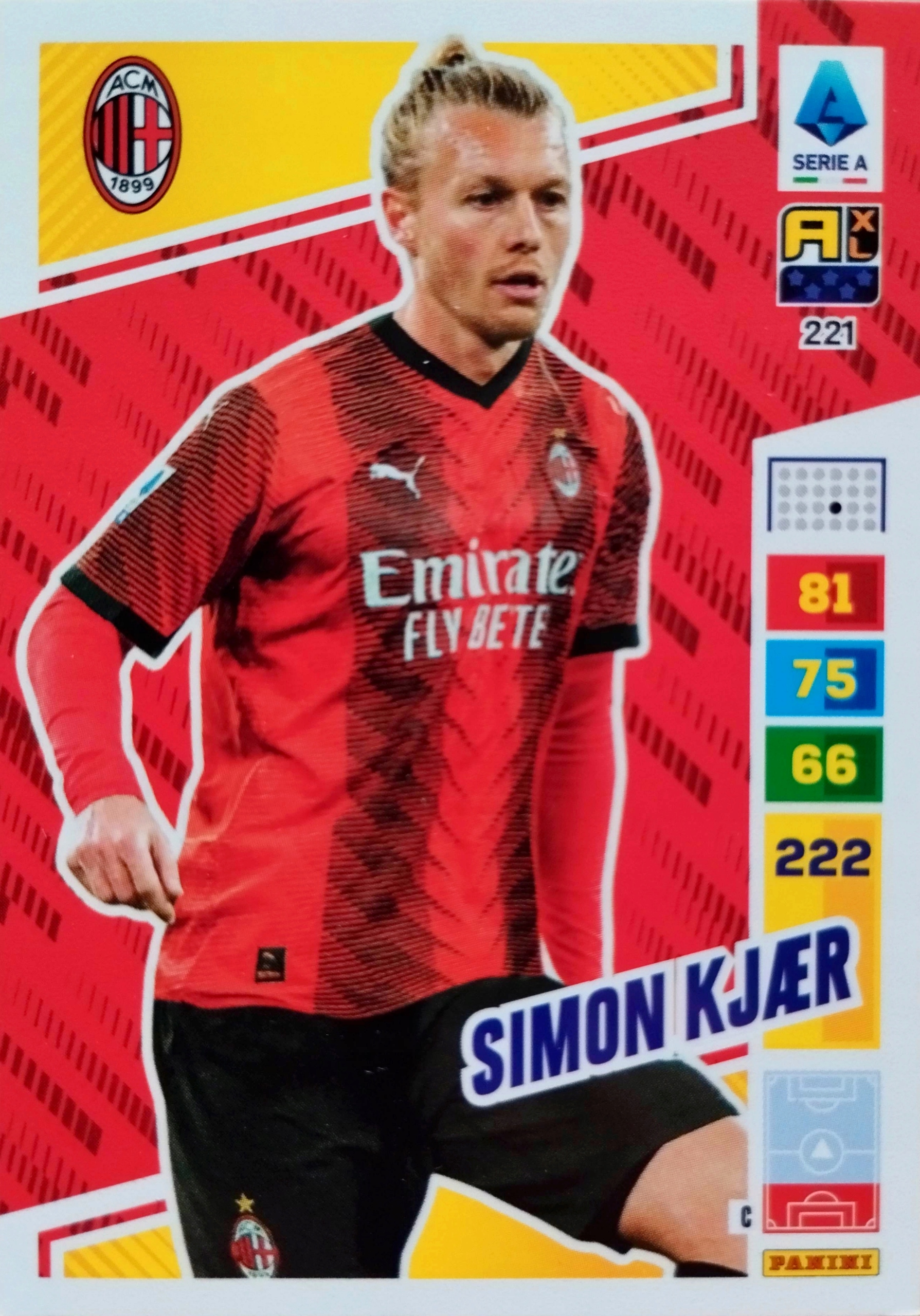 PANINI CALCIATORI LIGA WŁOSKA 2023 - 2024 221 SIMON KJAER MILAN