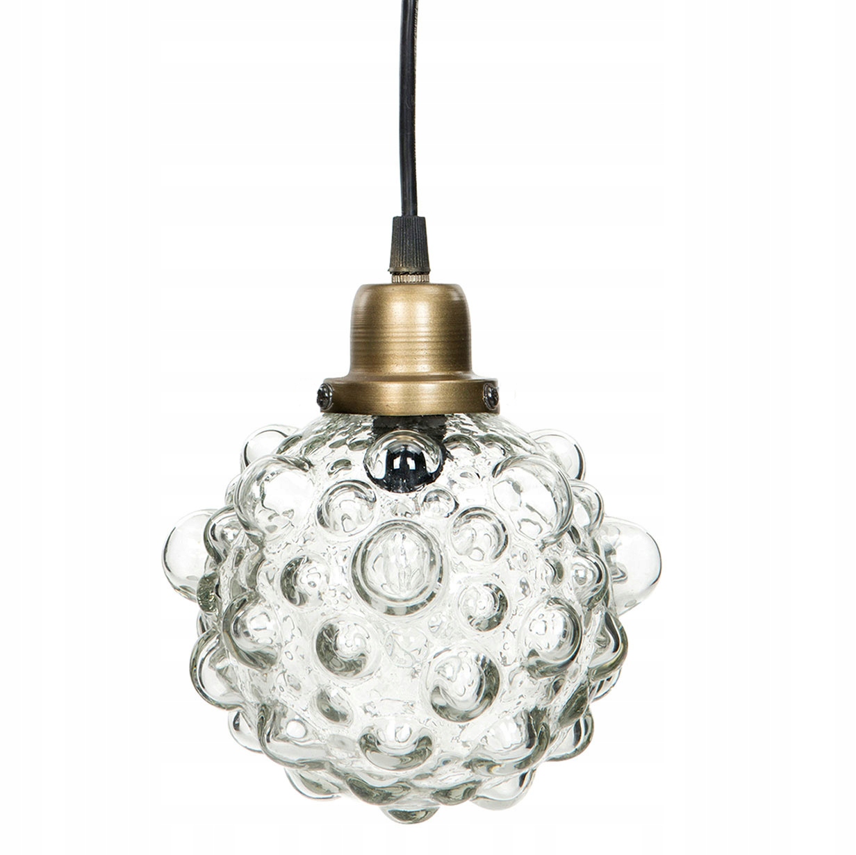 Závěsná lampa Pearl skleněné stínidlo Zlatá