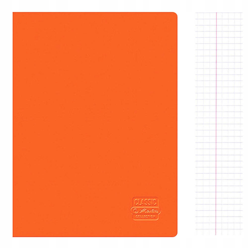 

Zeszyt A5 60k kratka Rainbow pomrańczowy Herlitz