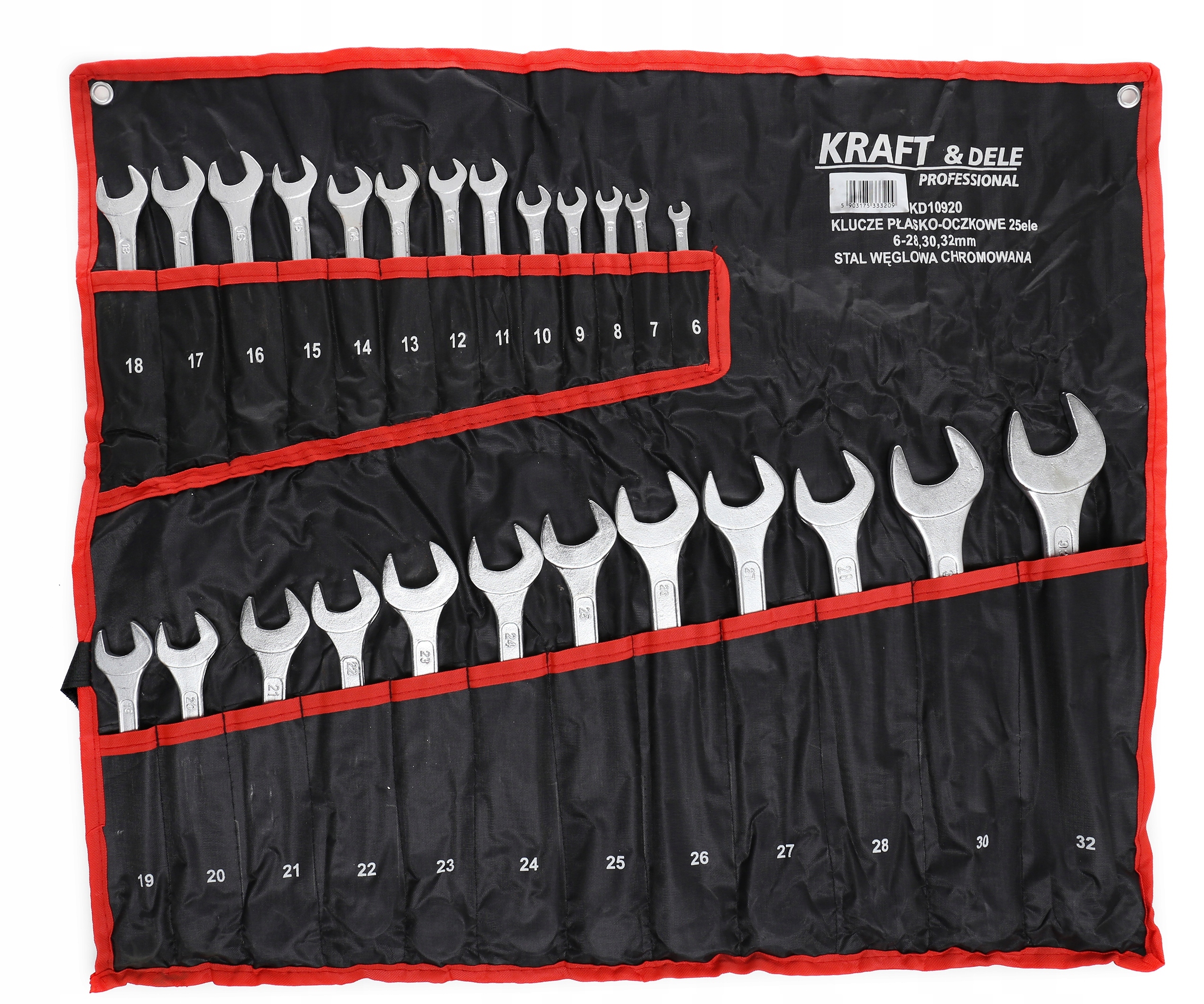Zestaw kluczy płasko-oczkowych Kraft&dele, 25 elementów (KD10920)