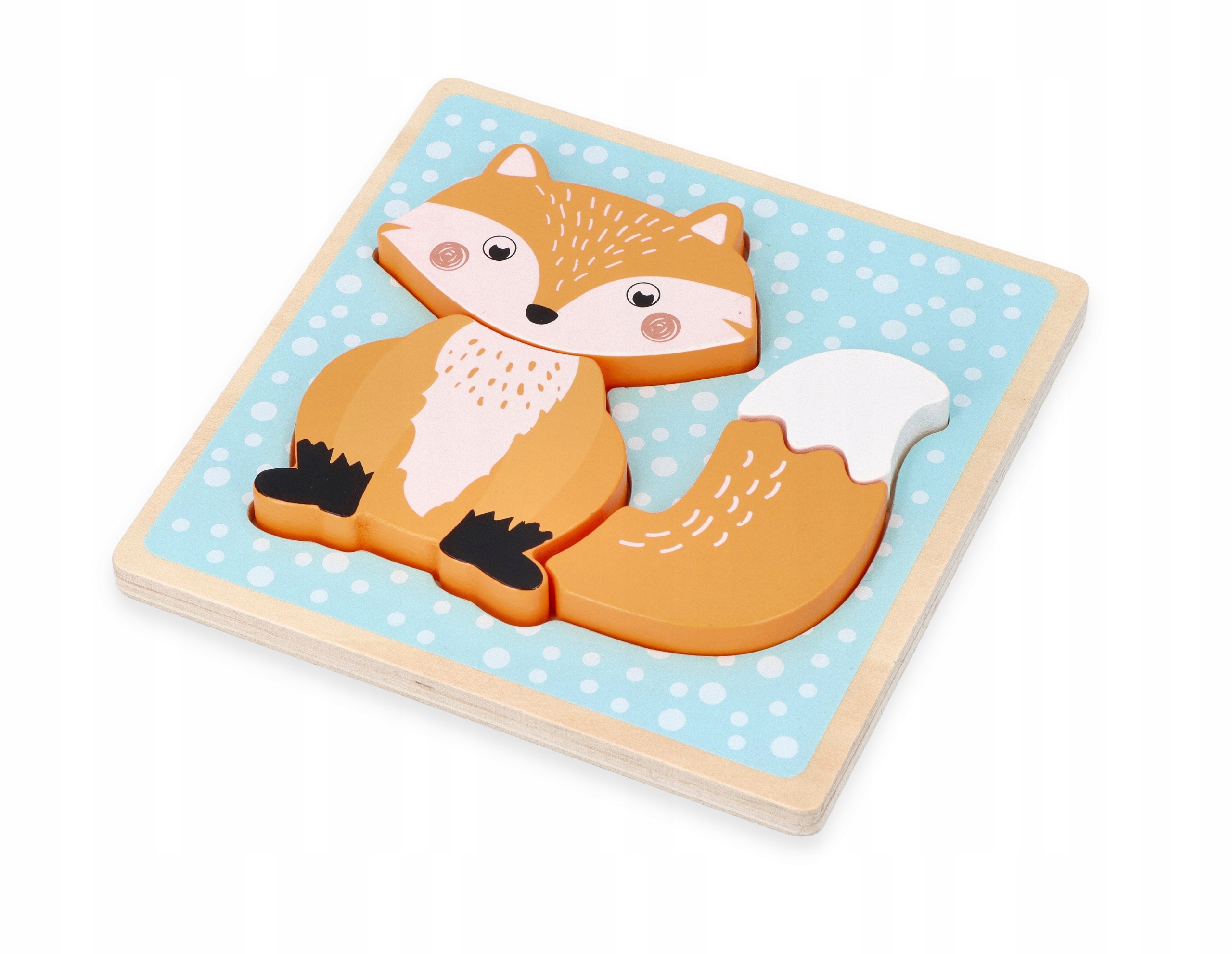 Puzzle z lisicą MONTESSORI dla dzieci Adamtoys