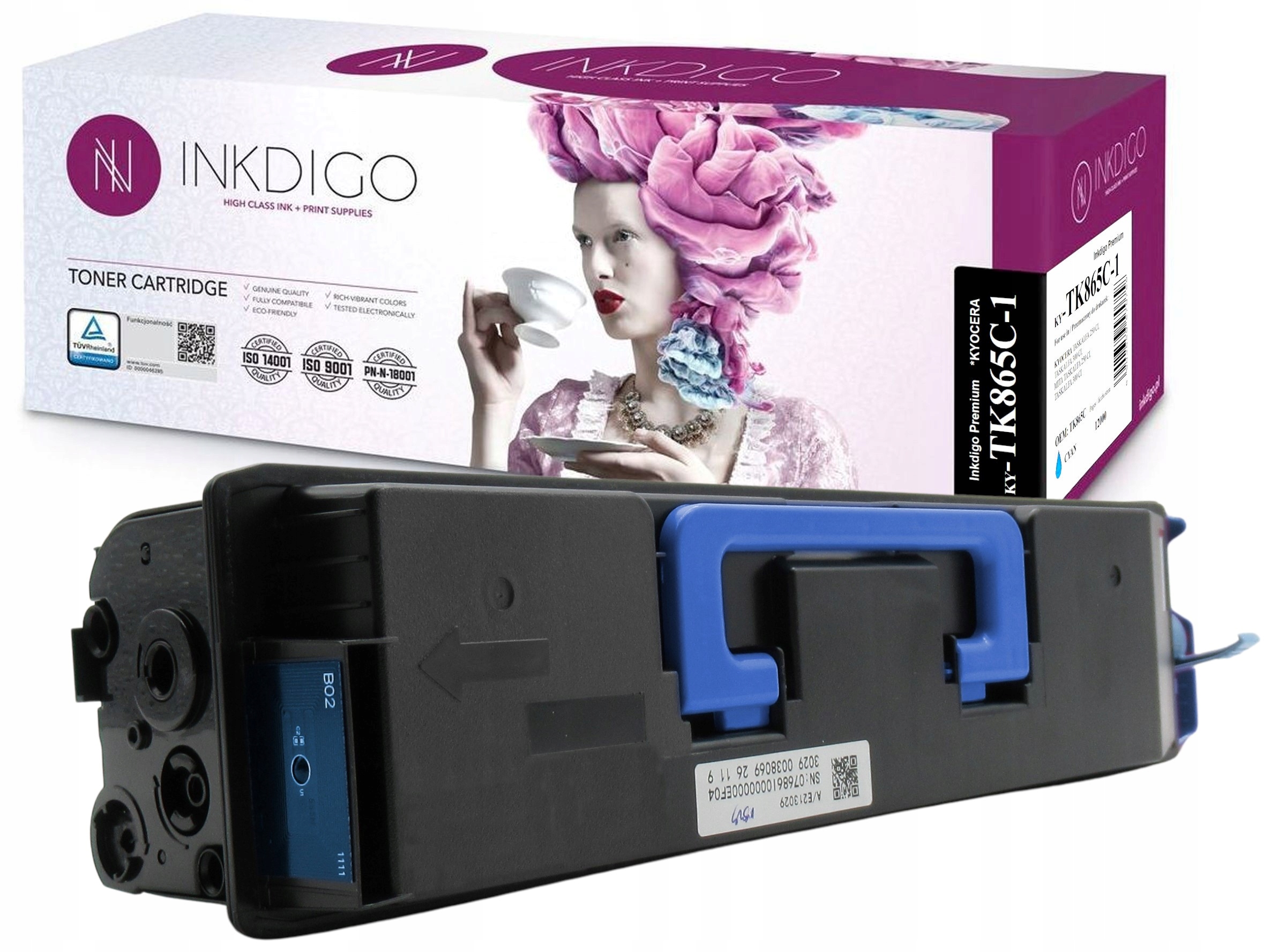 Toner Pro Kyocera TK-865C 250ci 300ci Premium XL