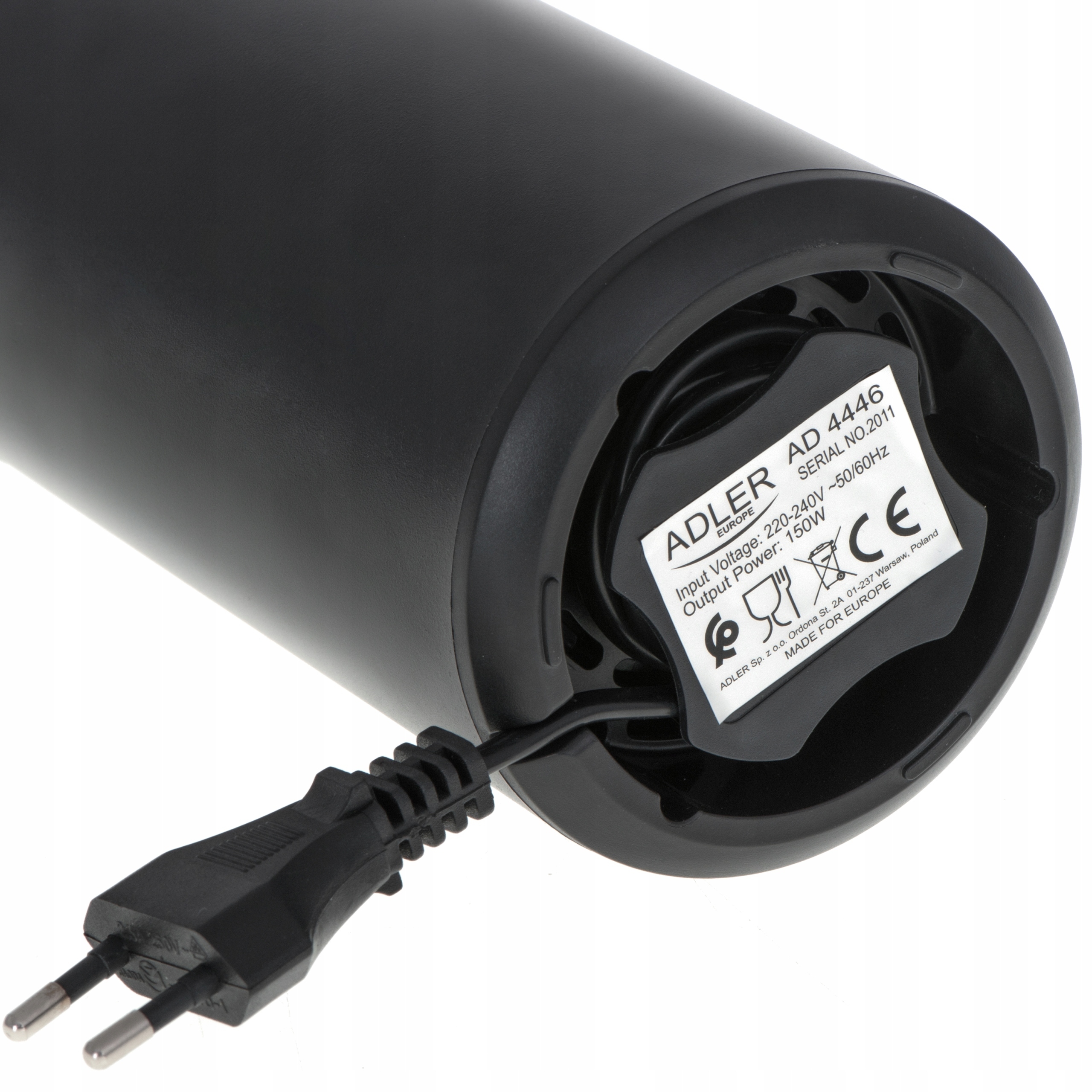 Młynek do kawy Adler AD 4446 Black Silver 150W Pojemność 75g