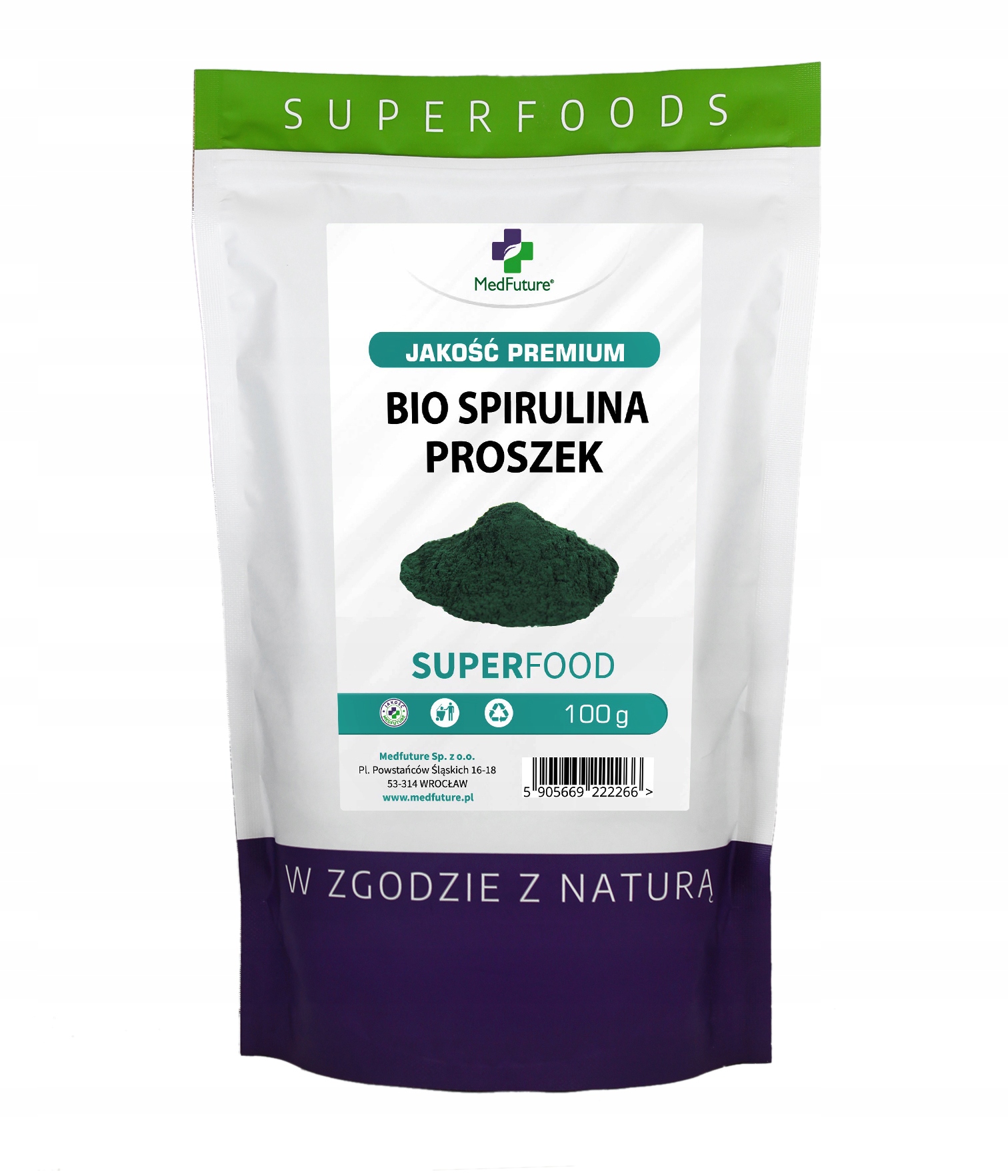 

Spirulina Bio Proszek 100% Algi Morskie 100g