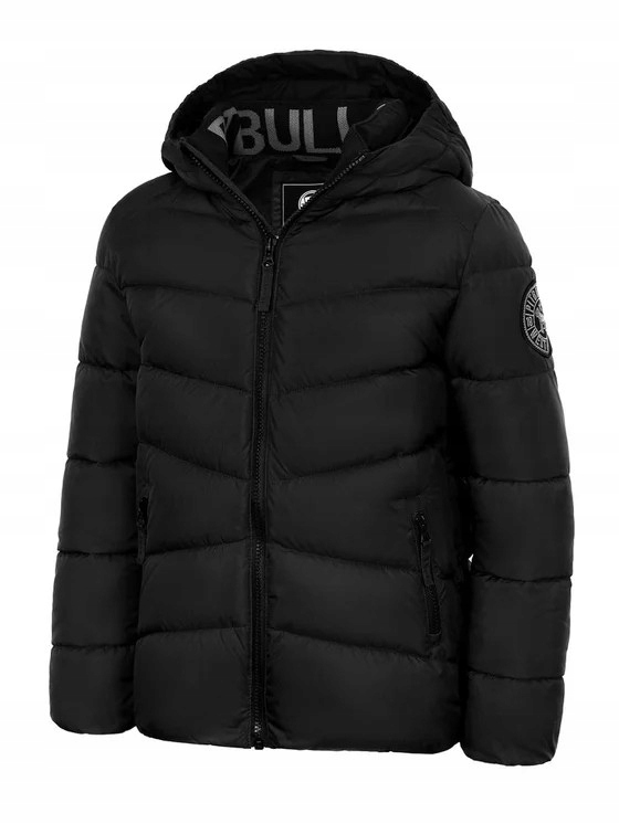 Kurtka Dziecięca Zimowa Pitbullt Mobley Czarna 122 cm