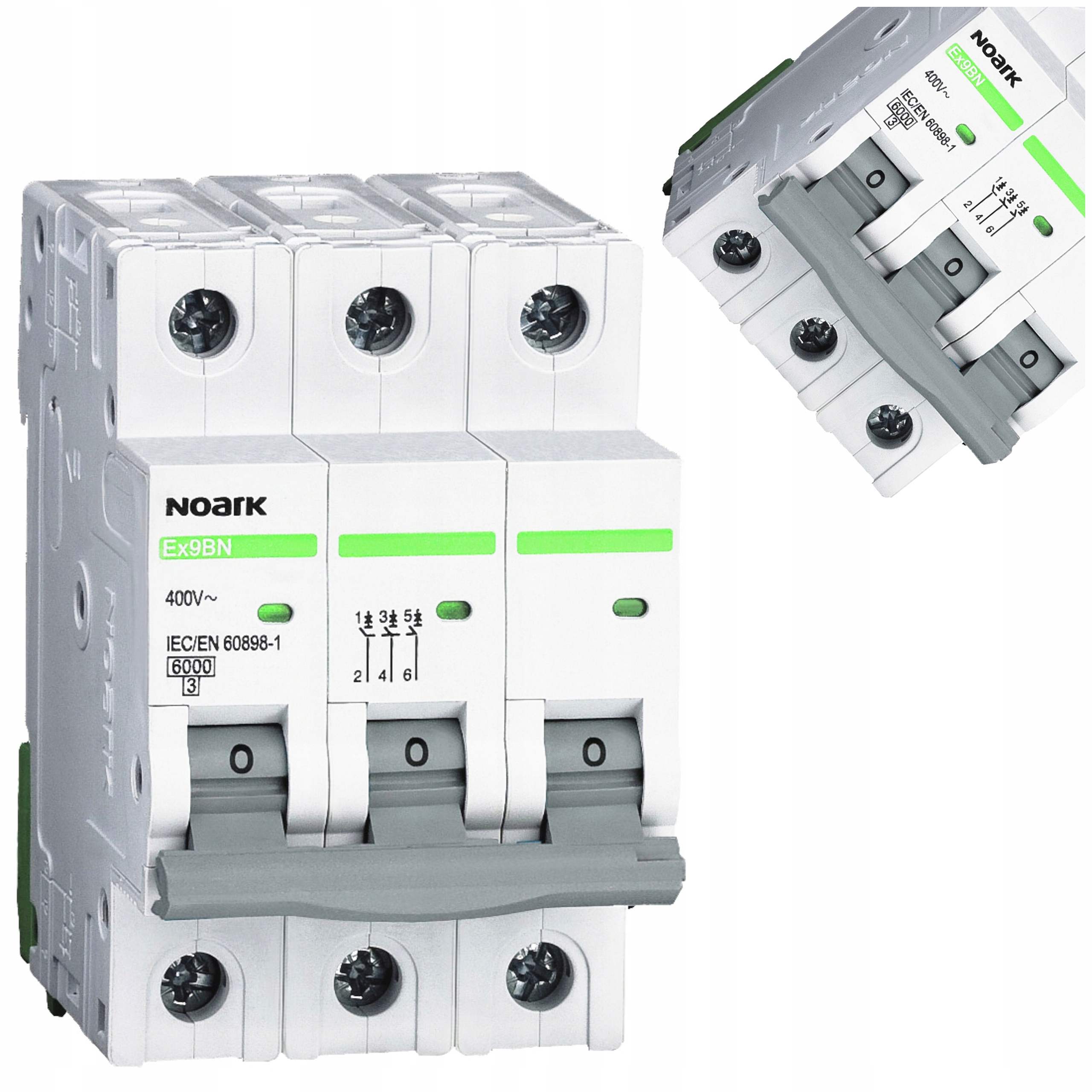 

Wyłącznik nadprądowy 6 kA B16A 16A 3-biegunowy 3P