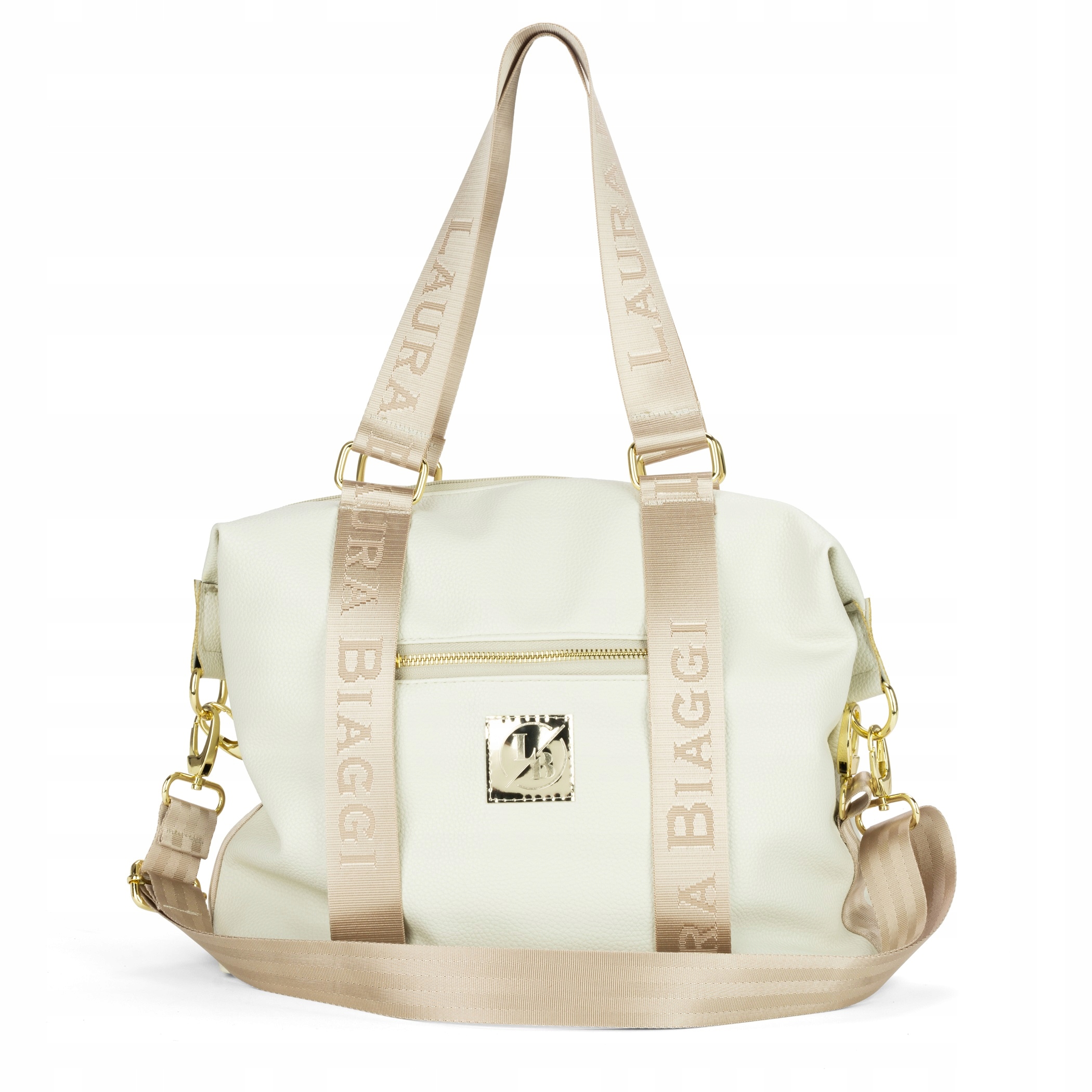 POLSKA TORBA TOREBKA LAURA BIAGGI BEŻOWA SHOPPER